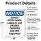 Signmission Do Not Enter When Laser In Use OSHA Notice Sign, Aluminum, 18in W x 24in L, 2PK OS-2PACK-NS-A-1824-V-11245 - alternate 4
